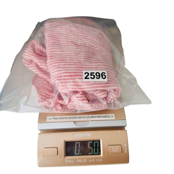 Rails Red & White Striped V-Neck Button-Down Blouse Medium Linen/Rayon - Picture 7 of 7